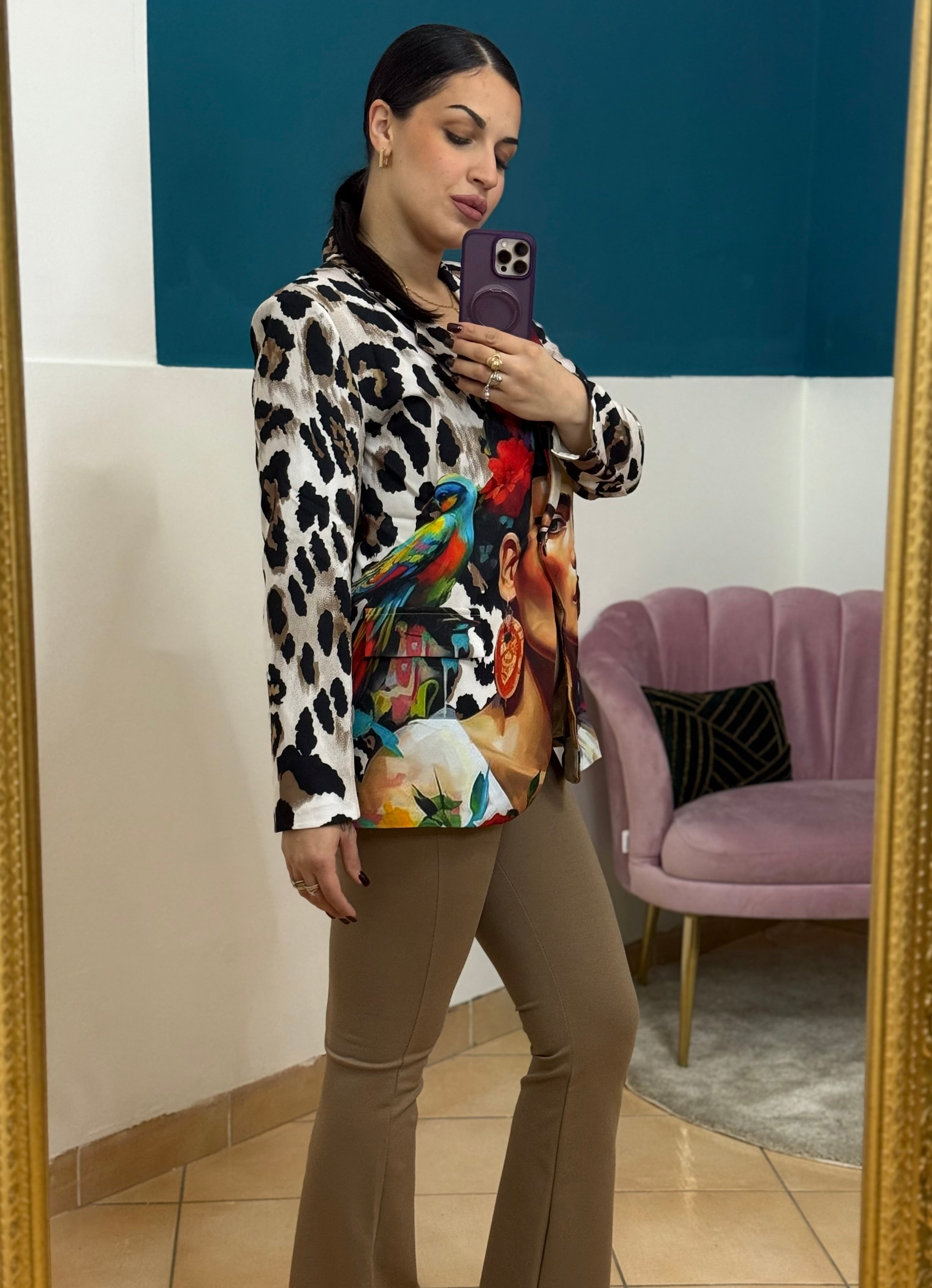 Giacca Art Pop Animalier
