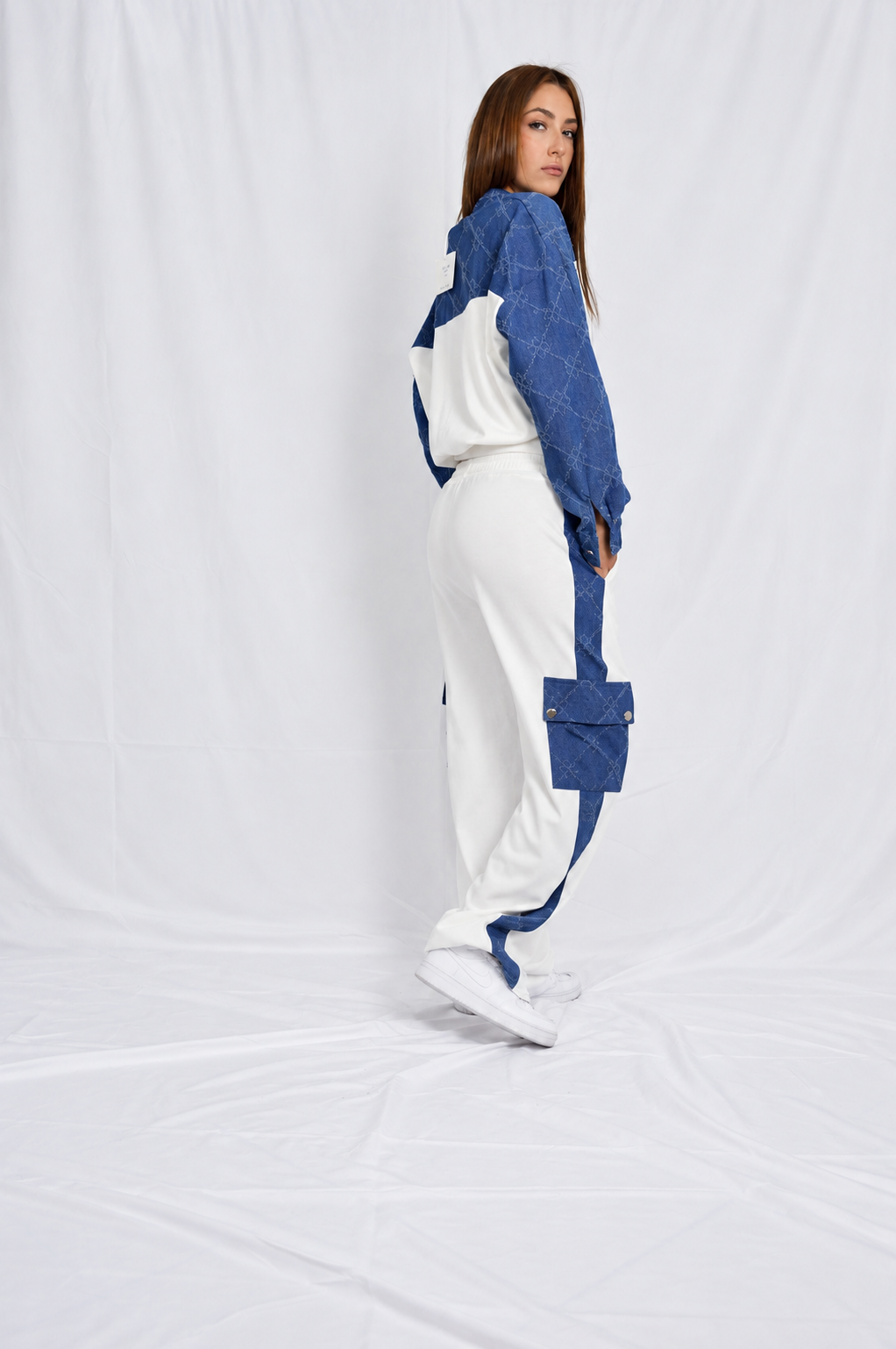 Tuta Denim Contrast