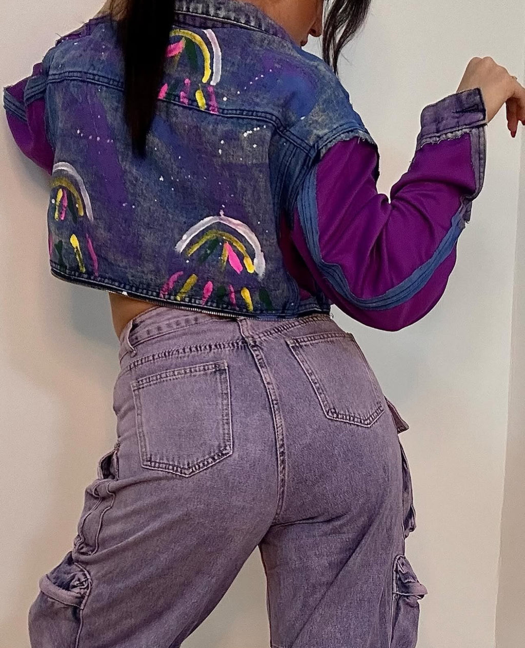 Jacket jeans Rainbow