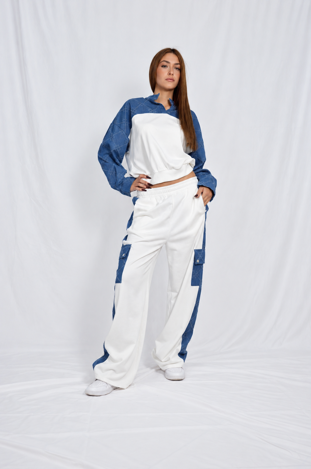 Tuta Denim Contrast