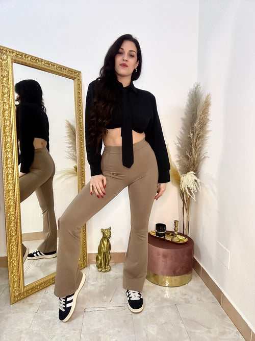 Camicia Crop nera